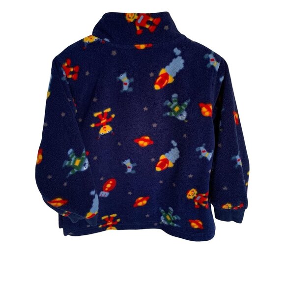 Vintage Sonoma Alien Print Fleece Pullover Sweatshirt 24 Months - Picture 5 of 5